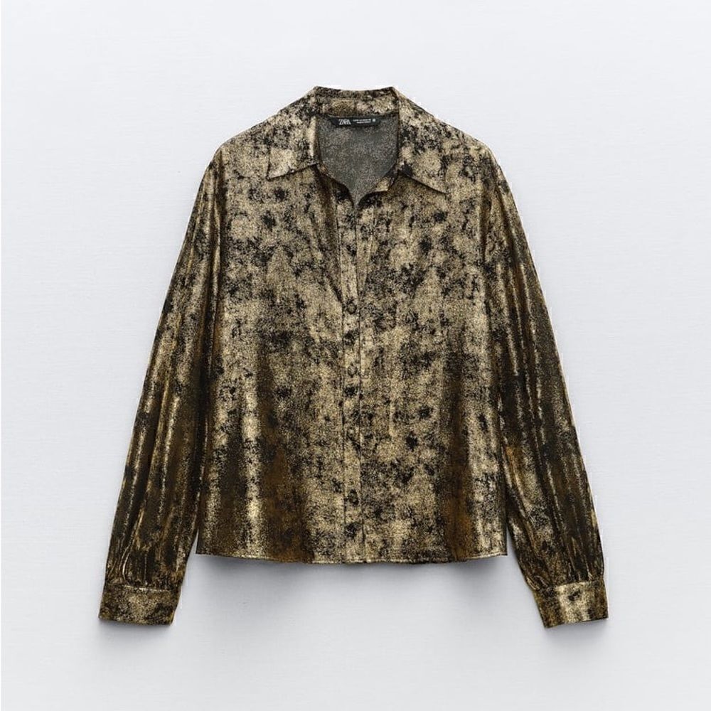 ZARA FOIL SHIRT - Picture 4 of 7